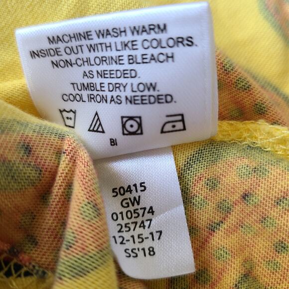 Hanna Andersson Strawberry Print Yellow Swing Dress Girls Size US 10 140cm NWOT - Picture 4 of 7